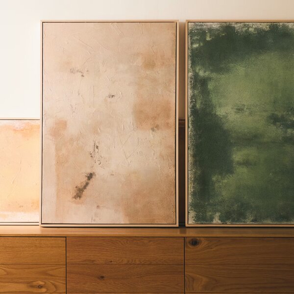 Abstraktní obraz Kave Home Silpa 90 x 60 cm