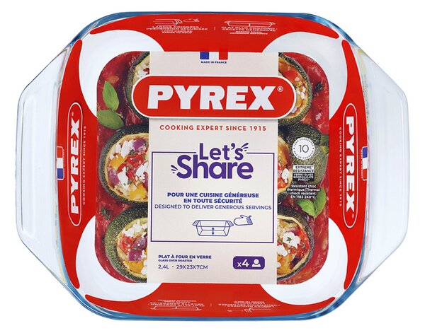 Pyrex Skleněný pekáč s uchy 29x23cm/2,4l., borosilikát