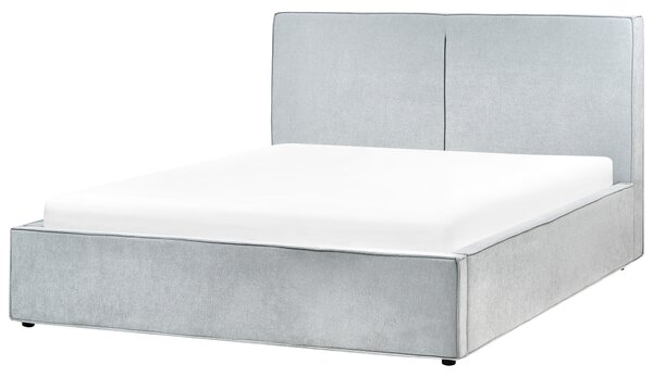Postel s úložným prostorem Žinylka MOISSAC 160 x 200 cm Světle modrá