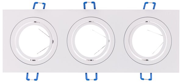 LED Solution Trojitý bílý podhledový rámeček hranatý výklopný 3609