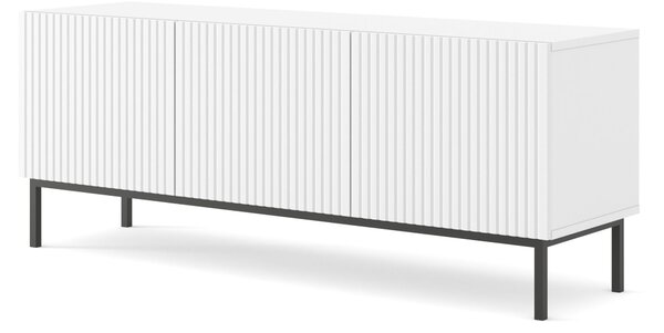 TV skříňka/stolek 3D 150 Rowanna (bílá + černá)