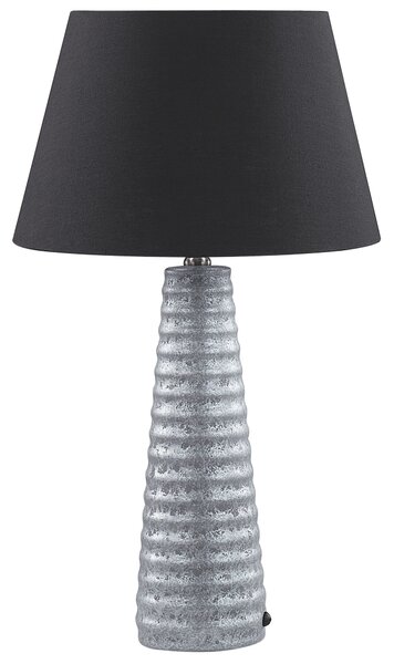 Keramická stolní lampa stříbrná VILNIA