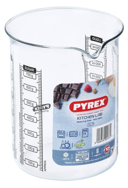 Pyrex Skleněná odměrka s nálevkou 750ml