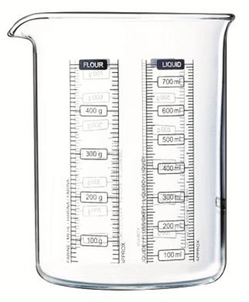 Pyrex Skleněná odměrka s nálevkou 750ml
