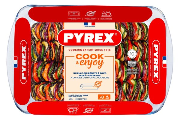 Pyrex Skleněný pekáč 40x27cm/4,9l., borosilikát