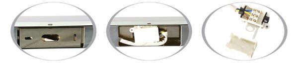 Ecolite Stříbrné LED svítidlo pod kuchyňskou linku 60cm 15W TL4130-LED15W/STR