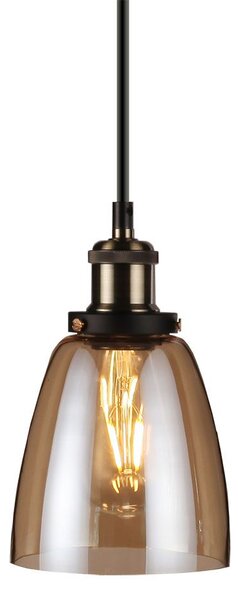 LED Solution Skleněný Amber lustr pro žárovku E27 ø140mm 3736