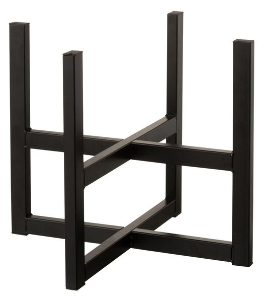Černý kovový stojan na květináč M 42,5*35 cm - J-Line by Jolipa