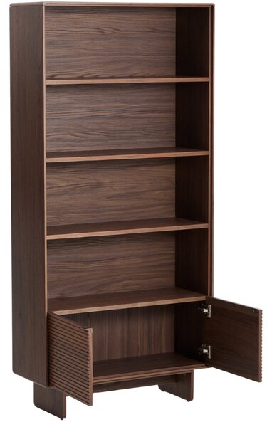 Kave Home Ořechový regál Norlen 190 x 90 cm