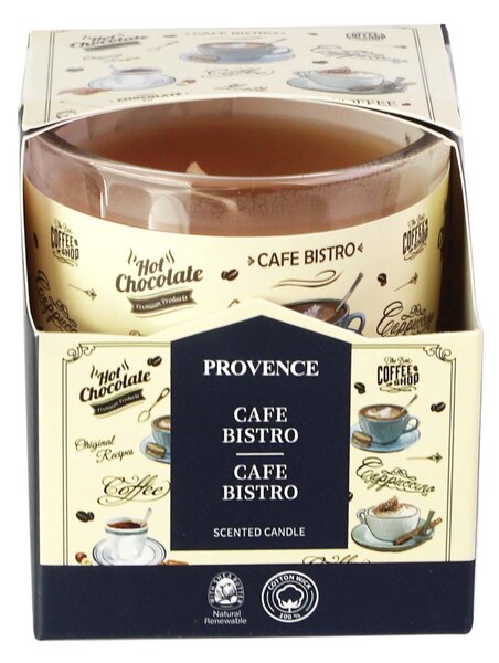 Provence Vonná svíčka ve skle 20 hodin café bistro