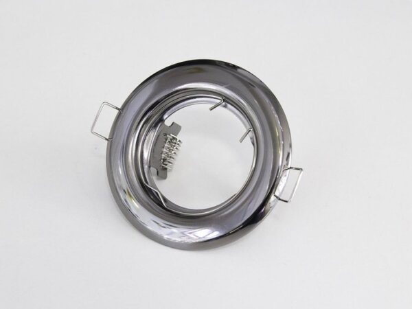 LED Solution Podhledový rámeček grafitový chrom kulatý 10412
