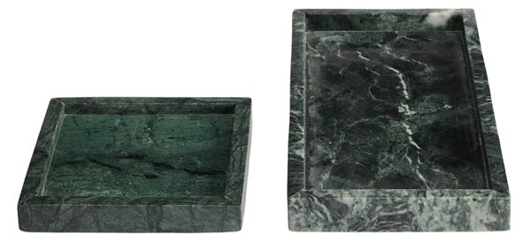 Kave Home Zelený mramorový tác Serela 18 x 18 cm