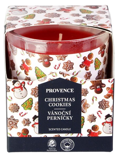 Provence Vonná svíčka ve skle 20 hodin perníčky