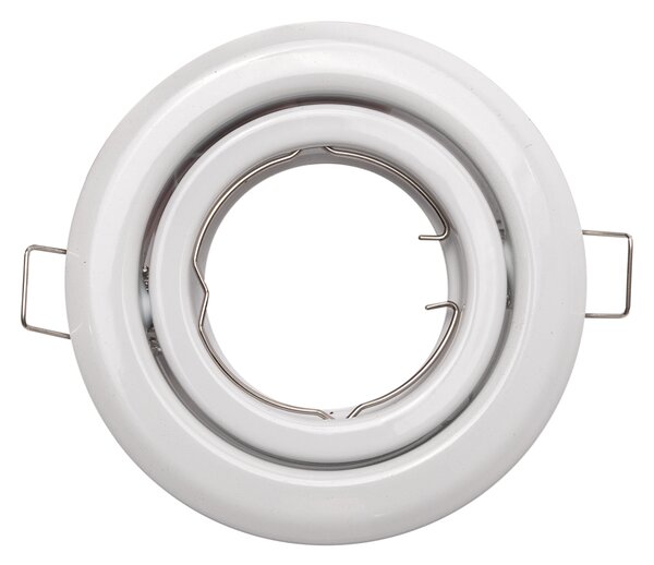 LED Solution Podhledový rámeček bílý výklopný kulatý 10418