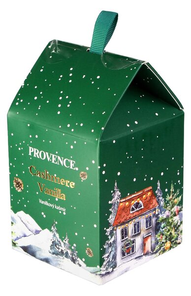 Provence Vánoční vonná svíčka ve skle 20 hodin vanilkový kašmír