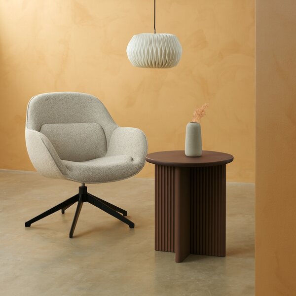 Unique Furniture Hnědý odkládací stolek Palma 50 cm