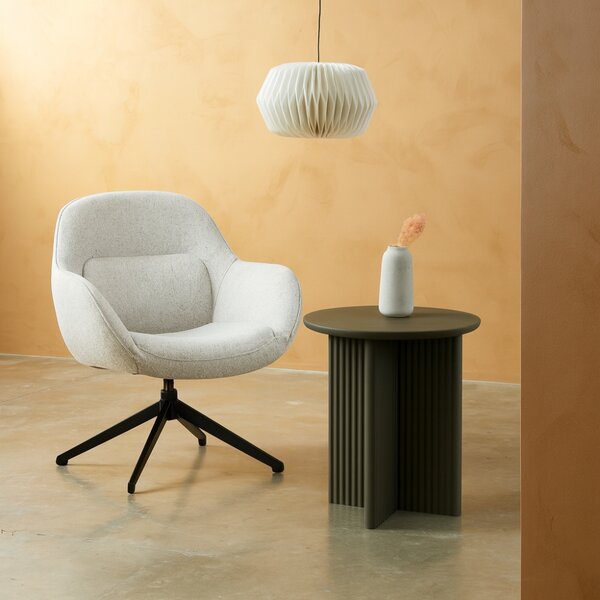 Unique Furniture Zeleno-šedý odkládací stolek Palma 50 cm
