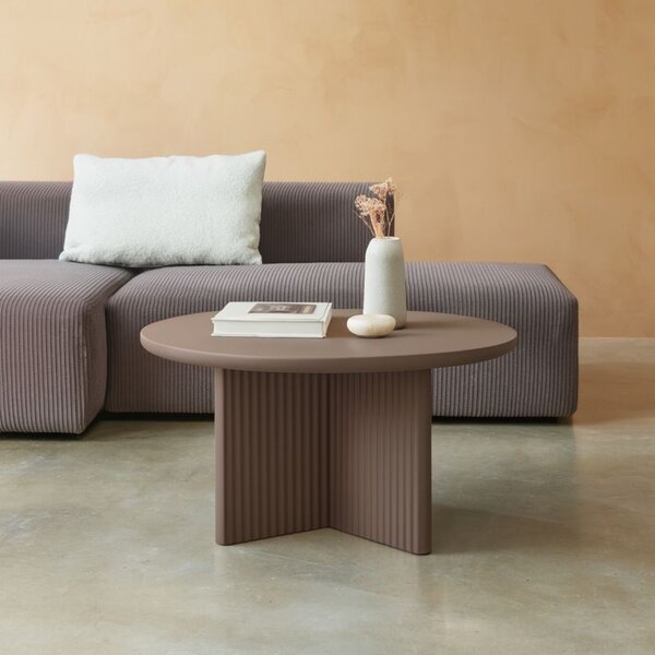 Unique Furniture Hnědý konferenční stolek Palma 80 cm