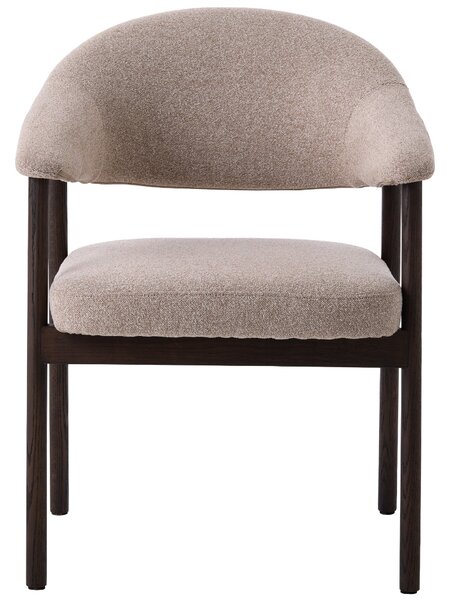 -25 % Dny MOMENTI– Unique Furniture Pískově hnědá jídelní židle Elk s tmavou dubovou podnoží