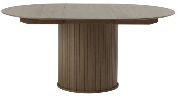 Unique Furniture Tmavý dubový rozkládací jídelní stůl Nola 120/167 x 120 cm