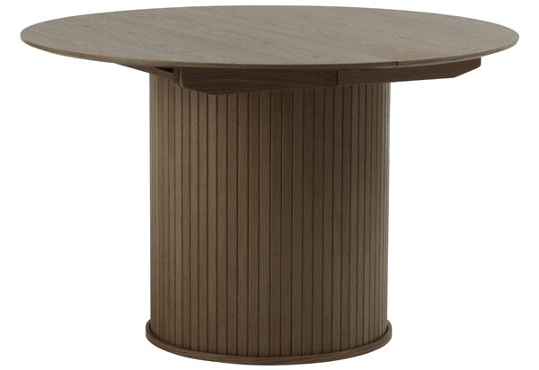 Unique Furniture Tmavý dubový rozkládací jídelní stůl Nola 120/167 x 120 cm
