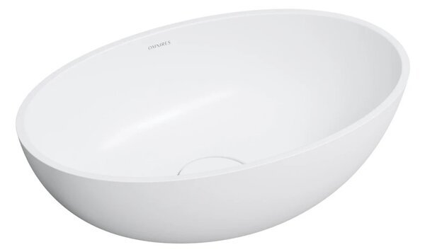 OMNIRES - SHELL M+ umyvadlo na desku, 50 x 32 cm, bílá mat SHELL500UNBM
