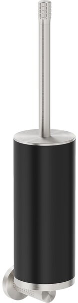 Mexen Triv, nástěnný WC kartáč, černá matná / broušená ocel, 70A33071-97B