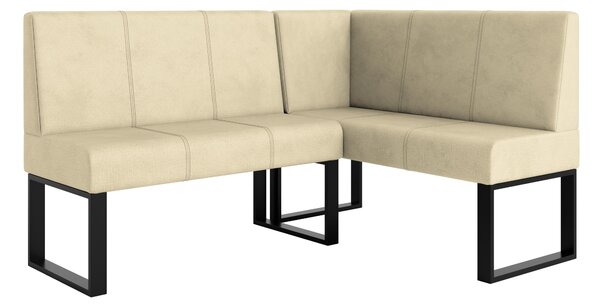 Rohová lavice Bernio 130x170 (krémová) (P). Akce -20%
