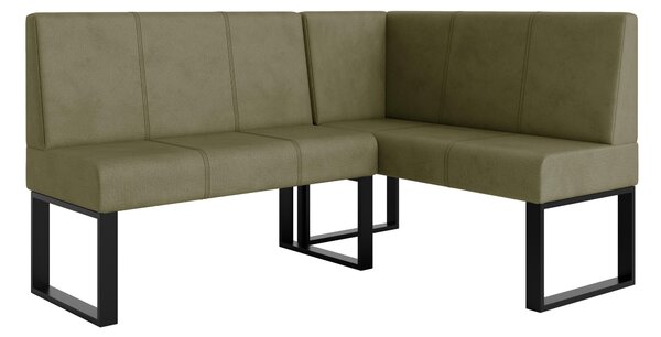 Rohová lavice Bernio 130x170 (olivová) (P). Akce -20%