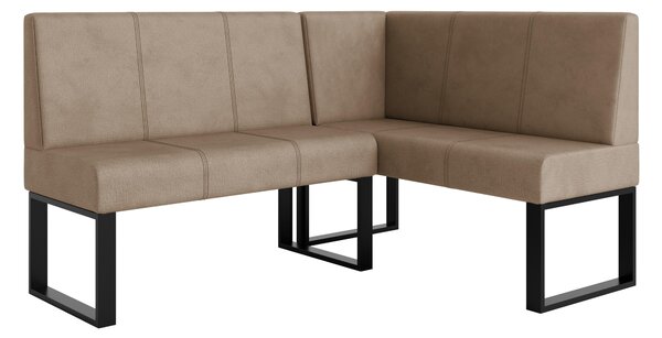 Rohová lavice Bernio 130x170 (tmavě béžová) (P)