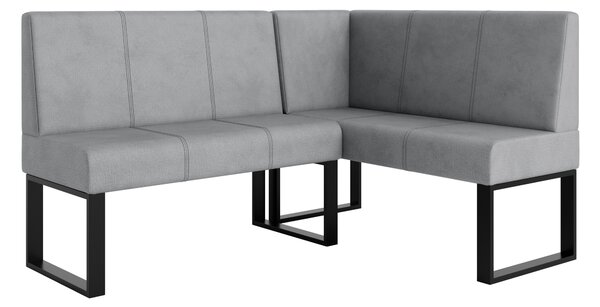 Rohová lavice Bernio 130x170 (šedá) (P). Akce -20%