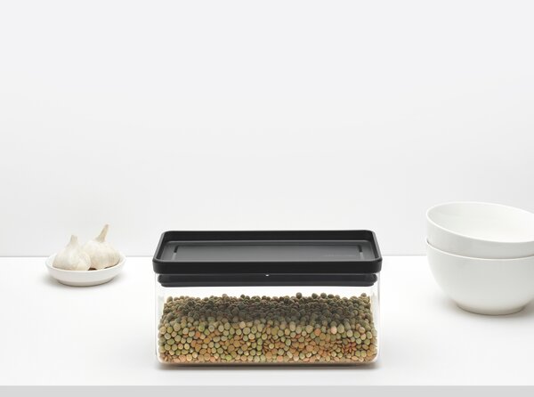 Brabantia Tasty+ úložný box 22.1x11.1x10.6 cm průhledná-černá 229923