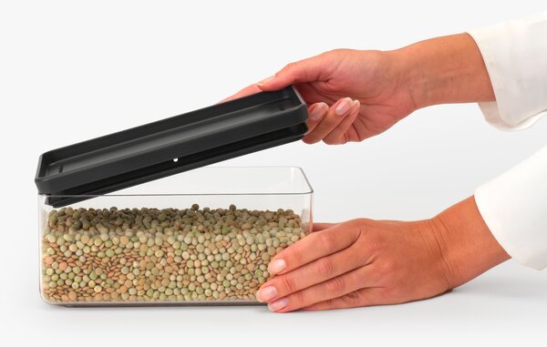 Brabantia Tasty+ úložný box 22.1x11.1x10.6 cm průhledná-černá 229923