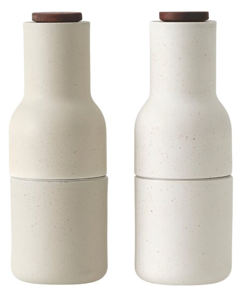 Audo CPH Set dvou bílých keramických mlýnků na sůl a pepř GRINDER 20,5 cm