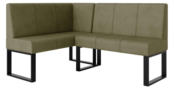 Rohová lavice Bernio 130x170 (olivová) (L). Akce -20%