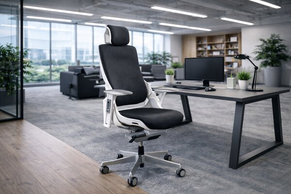 Office 360 Černá designová kancelářská židle Master A02