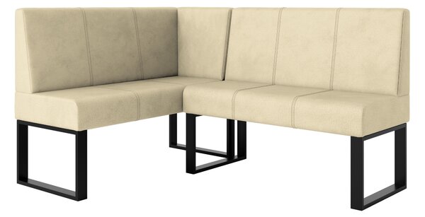 Rohová lavice Bernio 130x170 (krémová) (L). Akce -20%