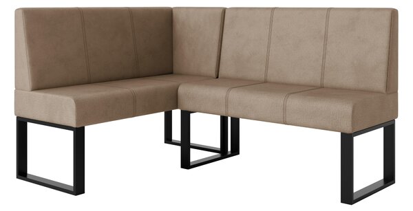 Rohová lavice Bernio 130x170 (tmavě béžová) (L)