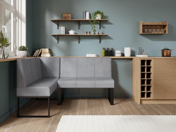 Rohová lavice Bernio 130x170 (šedá) (L). Akce -20%