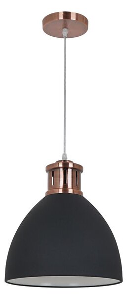 Klausen KL 6240 - Lustr na lanku METAL 1xE27/15W/230V měděná/černá