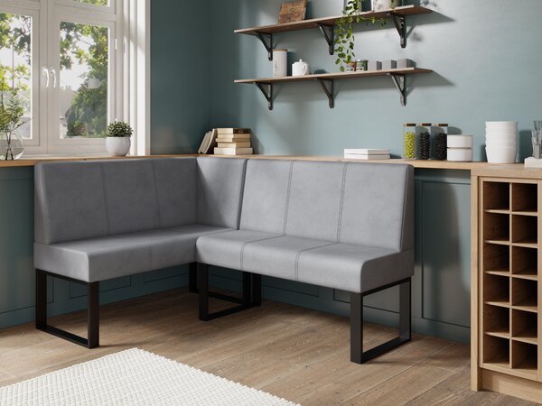 Rohová lavice Bernio 130x170 (šedá) (L). Akce -20%