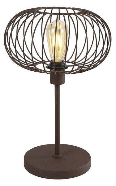Klausen KL108018 - Stolní lampa WIRE 1xE27/15W/230V hnědá
