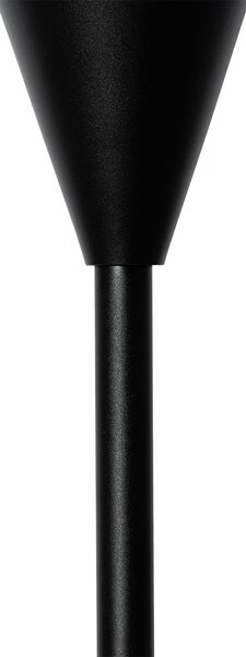 Moderní stolní lampa černá s opálovým sklem - Drop
