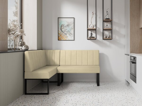 Rohová lavice Mondeo 130x170 (krémová) (L). Akce -20%