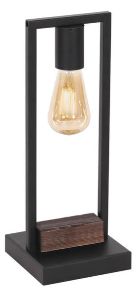 Klausen Klausen 108004 - Stolní lampa HARD 1xE27/11W/230V dřevo/černá KS0293