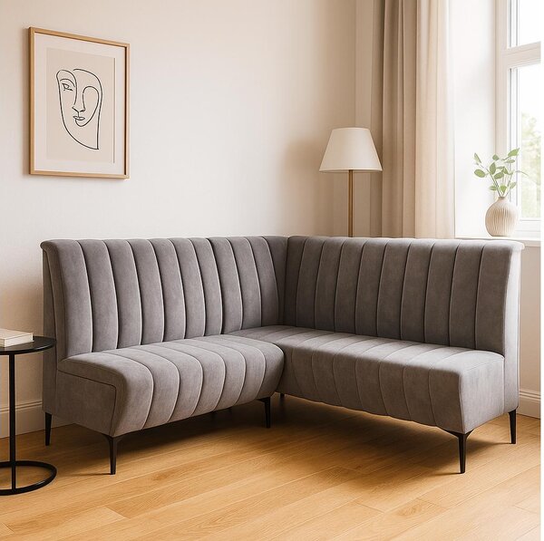 Rohová lavice Romero 130x170 (šedá) (L). Akce -21%