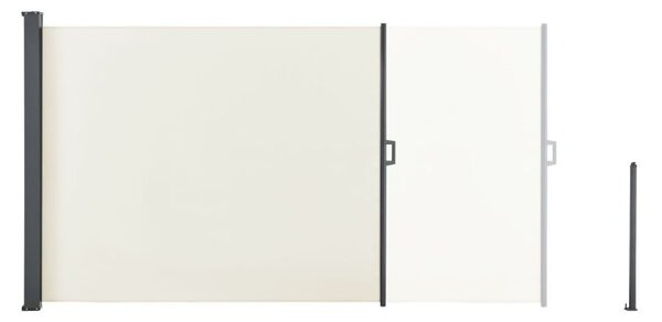 Boční markýza 500 x 180 cm pro terasu a balkon, béžová