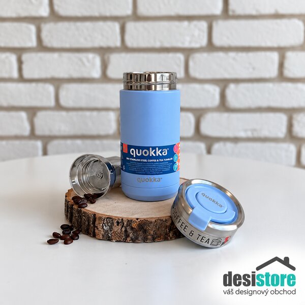 Termohrnek se sítkem Boost, 400ml, Quokka, fialový