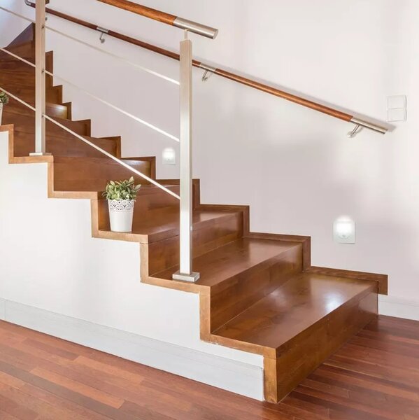LED Solution LED vestavné světlo ke schodišti 3W čtverec s pohybovým čidlem - NEFUNKČNÍ ČIDLO 5570