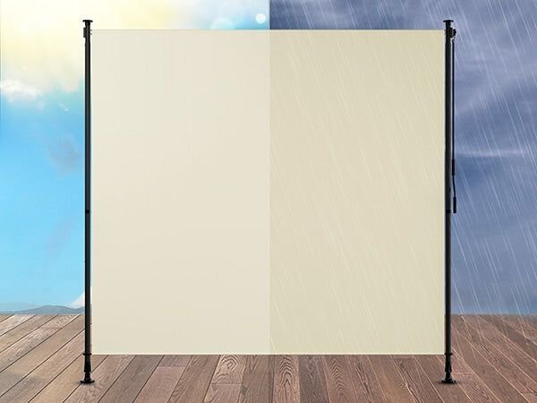 Svislá markýza na balkon 200x228-316 cm, UV ochrana, béžová